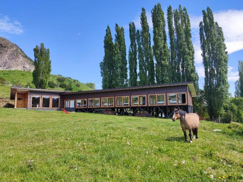Building with a long corridor at the lodge