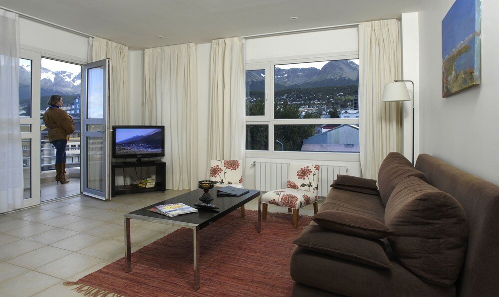 Living room with a sofa and coffee table
