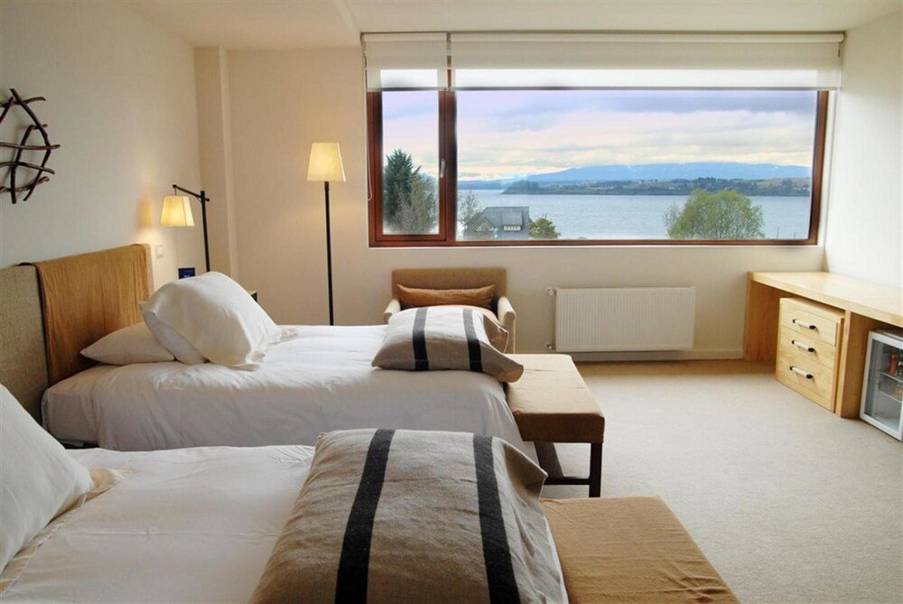 View from a guest room toward the lake
