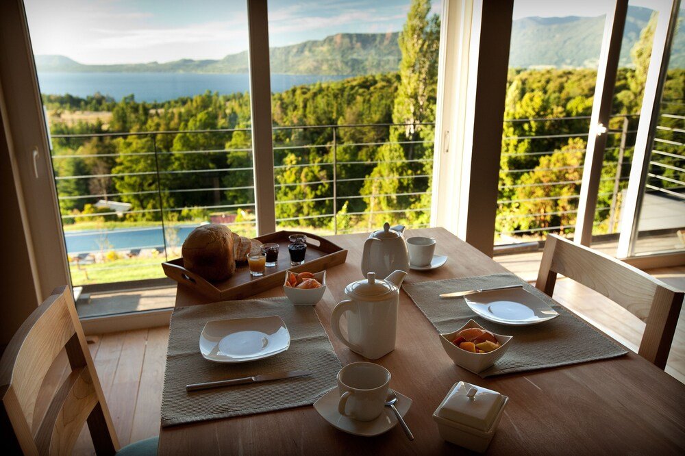 Dining area where breakfast is served at the lodge