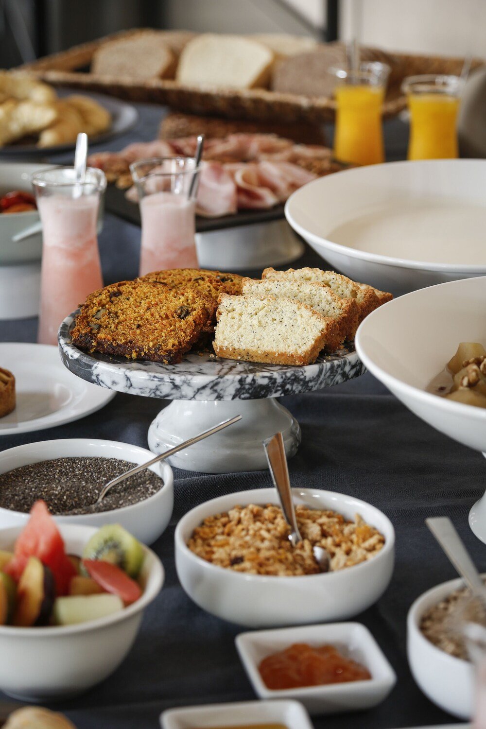 Buffet de desayuno del hotel