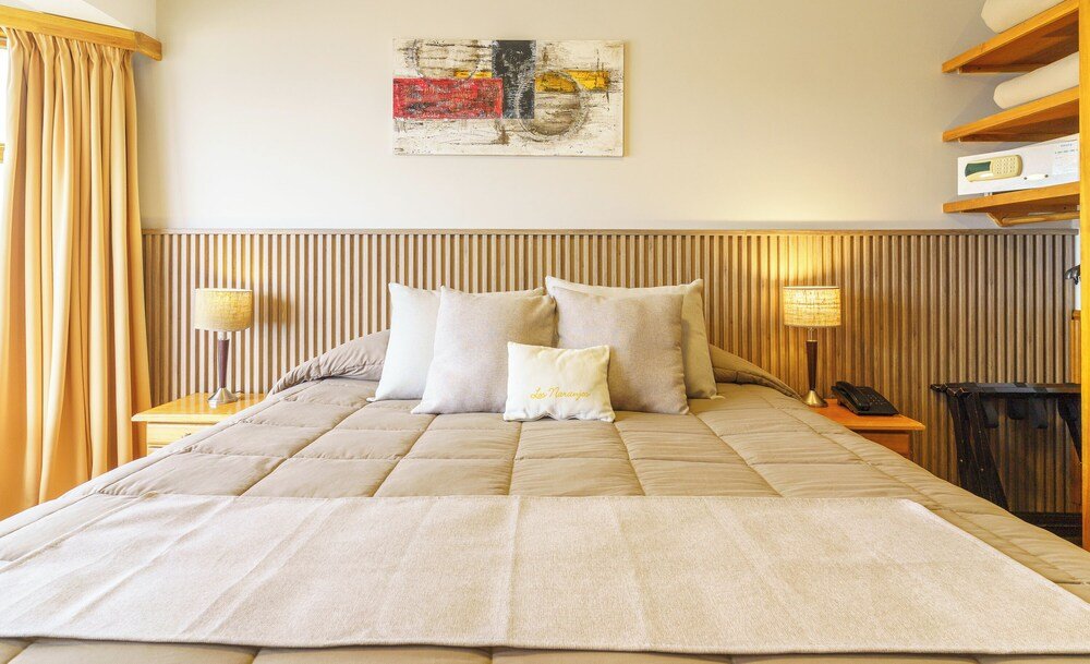Neatly arranged hotel room