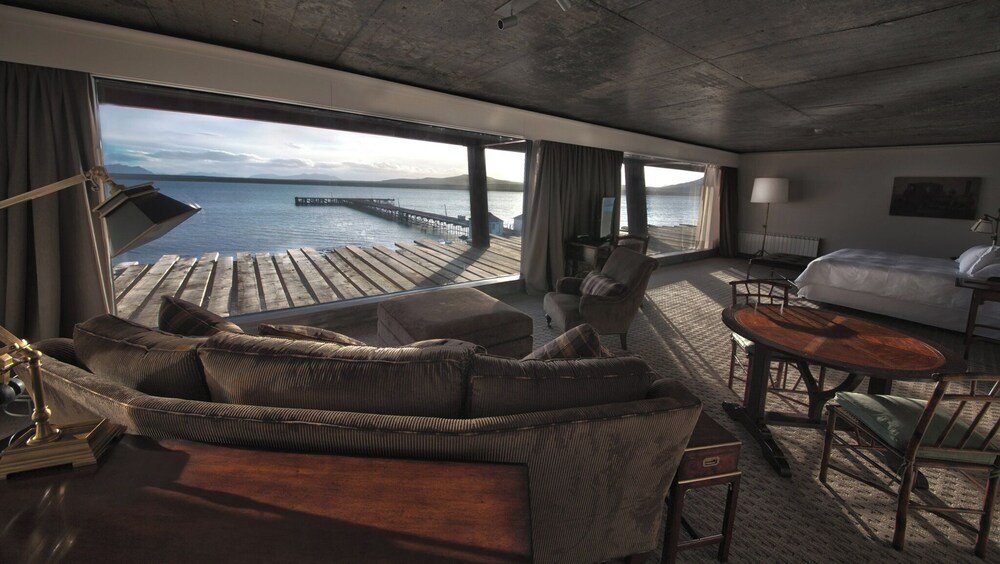 Modern room with a large window at The Singular Patagonia