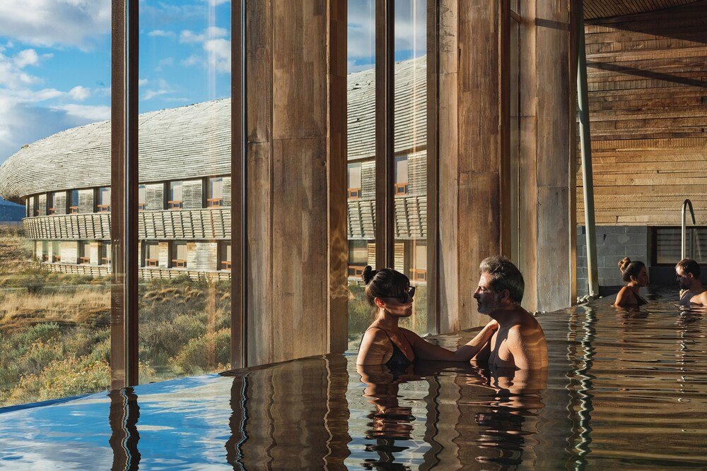 Infinity pool with clear water